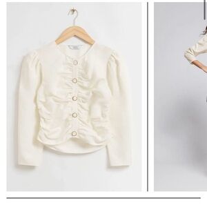 other stories Balloon Sleeve '80s Style Blouse (brand new with original tags)